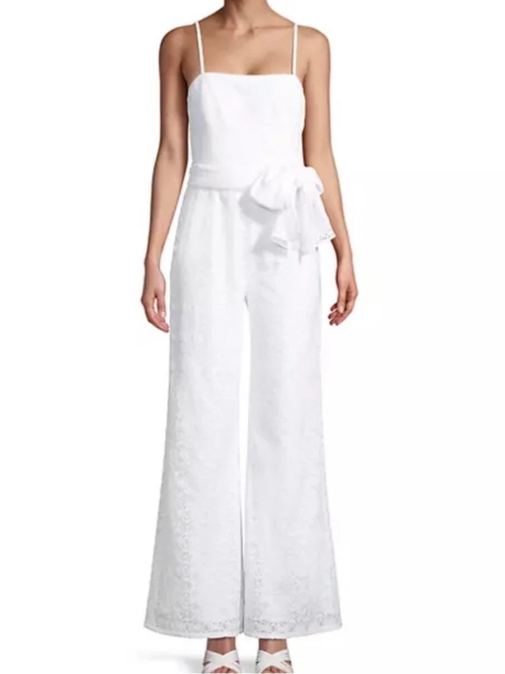 Lilly Pulitzer Nila white Lace Jumpsuit Size 10